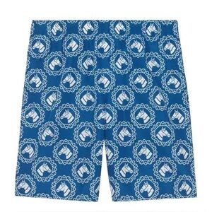 Gucci Men’s Equestrian Print Swim Trunks